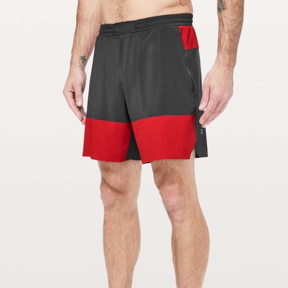 Lululemon Switch Up Short XL 7” Obsidian/Dark Red